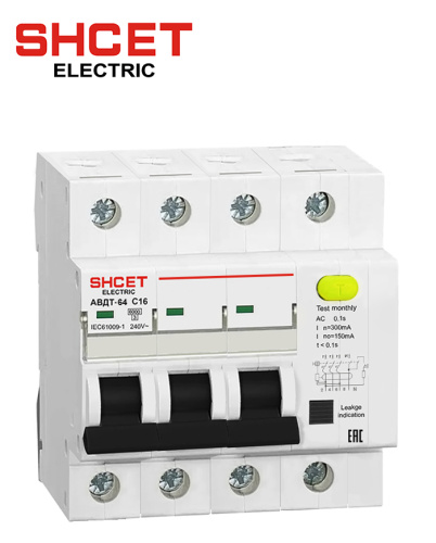 ДИФ автомат АВДТ64 3P+N 16A 30mA 6kA SHCET ДИФ автомат АВДТ64 3P+N 16A 30mA 6kA SHCET