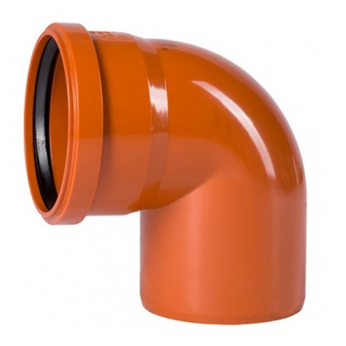 Отвод  110 90° наружная канализация Ostendorf